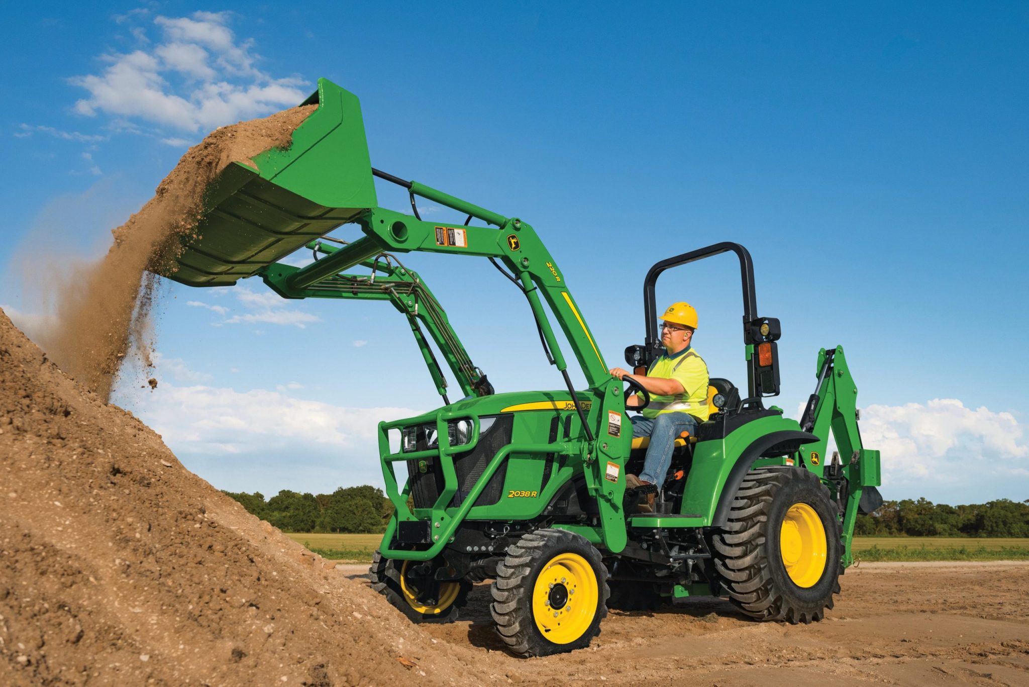 John Deere 2038R side profile